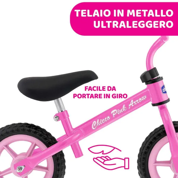 Bici Senza Pedali|Chicco Balance Bike Pink Arrow
