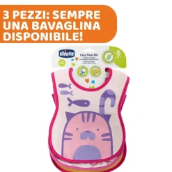 Bavaglini|Chicco Bavaglini Pappa 6M+ 3Pz Light Blue