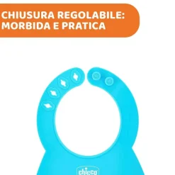 Bavaglini|Chicco Bavaglino In Silicone Facile Da Arrotolare Rosa