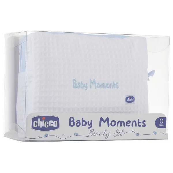 Set Cosmetica|Chicco Beauty Baby Moments Con Zip Azzurro