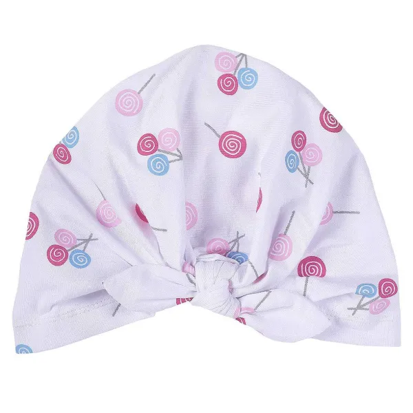 Cappelli, Guanti E Sciarpe|Chicco Cappello Turbante Bianco E Rosa