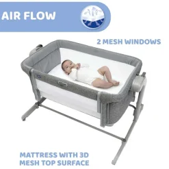 Culle E Lettini|Chicco Next2Me Magic Evo Culla Cosleeping Dark Grey