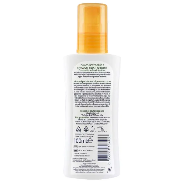 Protezione Estate|Chicco Nozzz Emulsione Delicata Insetto Repellente