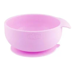 Piatti E Posate|Chicco Ciotola In Silicone Rosa