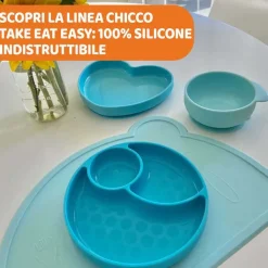 Piatti E Posate|Chicco Ciotola In Silicone Rosa