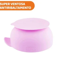 Piatti E Posate|Chicco Ciotola In Silicone Rosa