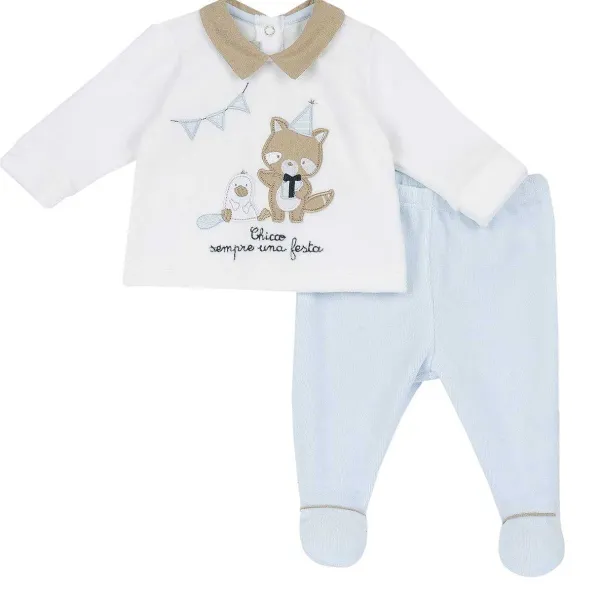 Completi|Chicco Completo Maglia E Pantaloni Con Piedini