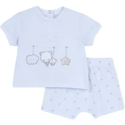 Completi|Chicco Completo Maglietta E Pantaloni Corti Azzurro Chiaro