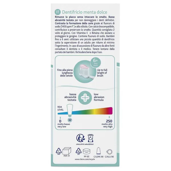 Igiene Orale|Chicco Dentifricio Menta Dolce