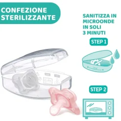 Succhietti Physioforma|Chicco Gommotto Physioforma® Minisoft 0-2M (2 Pcs) Light Blue