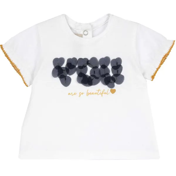 T-Shirt|Chicco Maglietta Con Stampa E Applicazioni