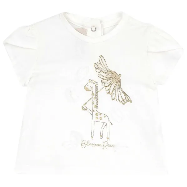 T-Shirt|Chicco Maglietta Con Stampa Ricamo E Applicazioni
