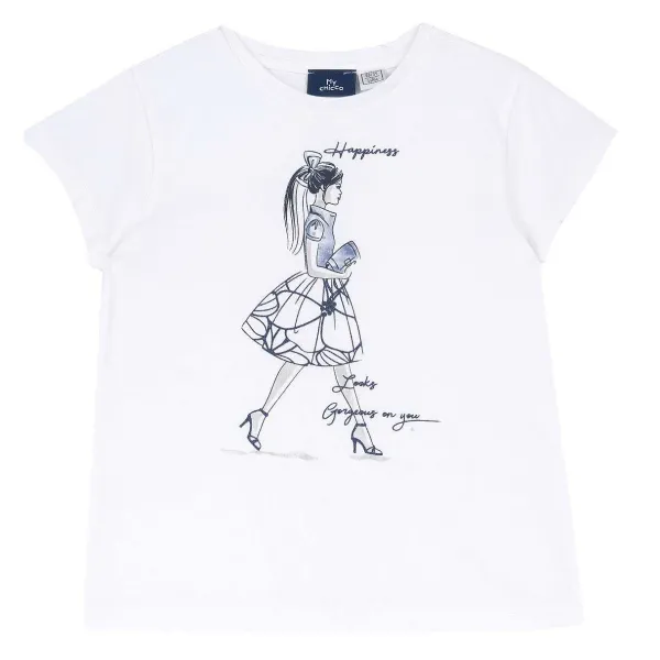 T-Shirt|Chicco Maglietta Manica Corta Con Stampa