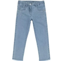 Jeans|Chicco Pantaloni Lunghi In Denim Con Strass