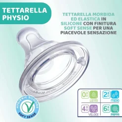 Biberon|Chicco Perfect 5 Biberon 240 Ml - Flusso Medio Azzurro