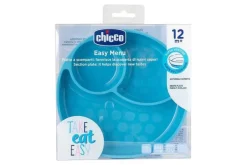 Piatti E Posate|Chicco Piatto In Silicone Con Ventosa Azzurro