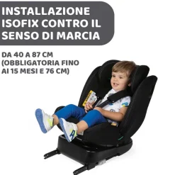 Seggiolini Auto Neonato|Chicco Seggiolino Auto Unico Evo (40-150 Cm) India Ink