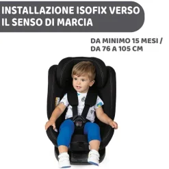 Seggiolini Auto Neonato|Chicco Seggiolino Auto Unico Evo (40-150 Cm) Black