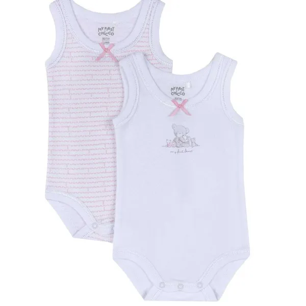 Body|Chicco Set Body Intimo Bianco E Rosa