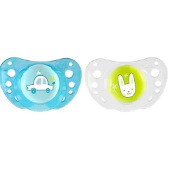 Succhietti Physioforma|Chicco Succhietto Physioforma® Air 16-36M (2 Pcs) Silicone Rabbit And Car