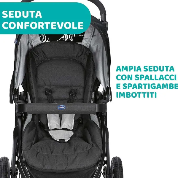 Trio E Sistemi Modulari|Chicco Trio Activ3 Con Kory Essential Jet Black