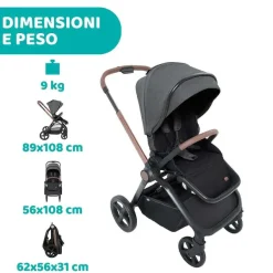 Trio E Sistemi Modulari|Chicco Trio Mysa Con Kory Essential Black Satin
