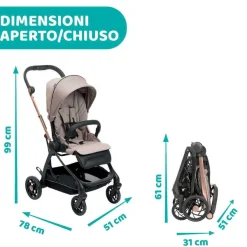 Trio E Sistemi Modulari|Chicco Trio One4Ever Con Kory Plus Desert Taupe