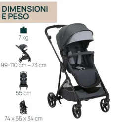 Trio E Sistemi Modulari|Chicco Trio Seety Con Kory Essential Boston Grey