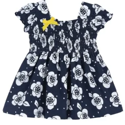 Vestiti|Chicco Vestito Fondo Blu Con Stampa Fiori