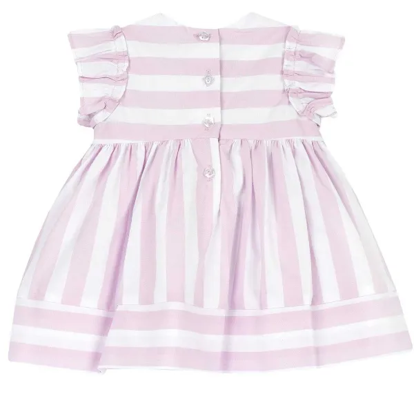 Vestiti|Chicco Vestito Rigato Con Manica Corta Arricciata